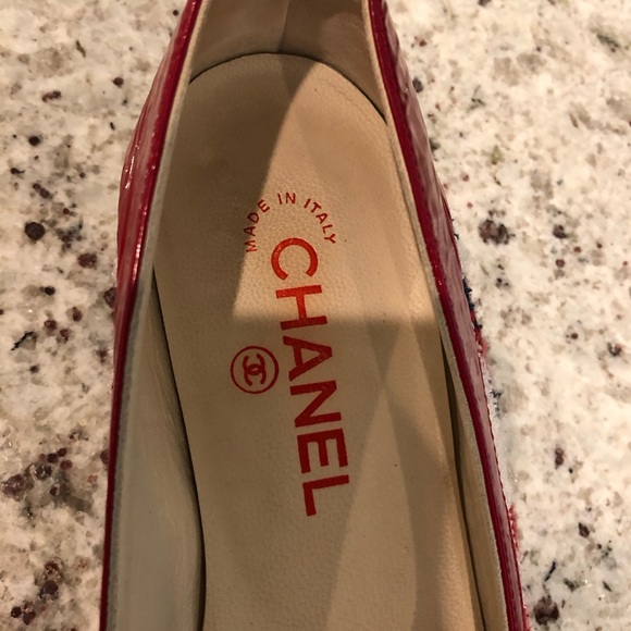 Chanel classic two tone ballet flats size 37 - Picture 7 of 7